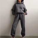 Explosions Women's Autumn and Winter Hooded Sweat Set Casual Fashion Sports Pants Two-piece Set