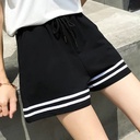 Shorts Women's Retro Korean Style Loose Large Size Slimming Wide Leg Sports Running Fitness Hot Pants for Chubby Girls Spot Straight Hair