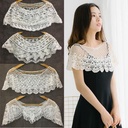 Women's Summer Outer Strap Sling Sun-proof Knitted Hollow-out Crochet Lace All-match Small Shawl Short Coat Blouse