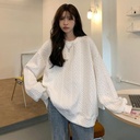 Women's Sweater Design Niche New Spring and Spring oversize Loose Korean-style Hoodless Jacket for Women