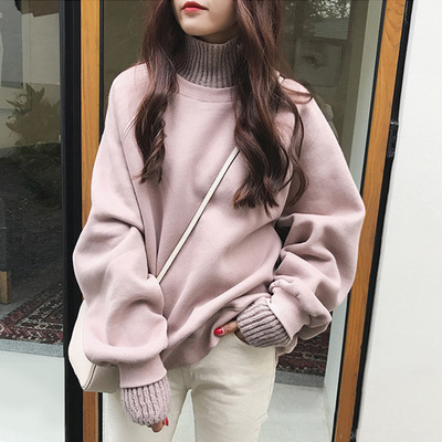Cute Korean Style Women's Clothing Autumn Super Fire Sweater Women's 2019 Korean Style Student Loose bf Lazy Style All-match Comfortable Jacket