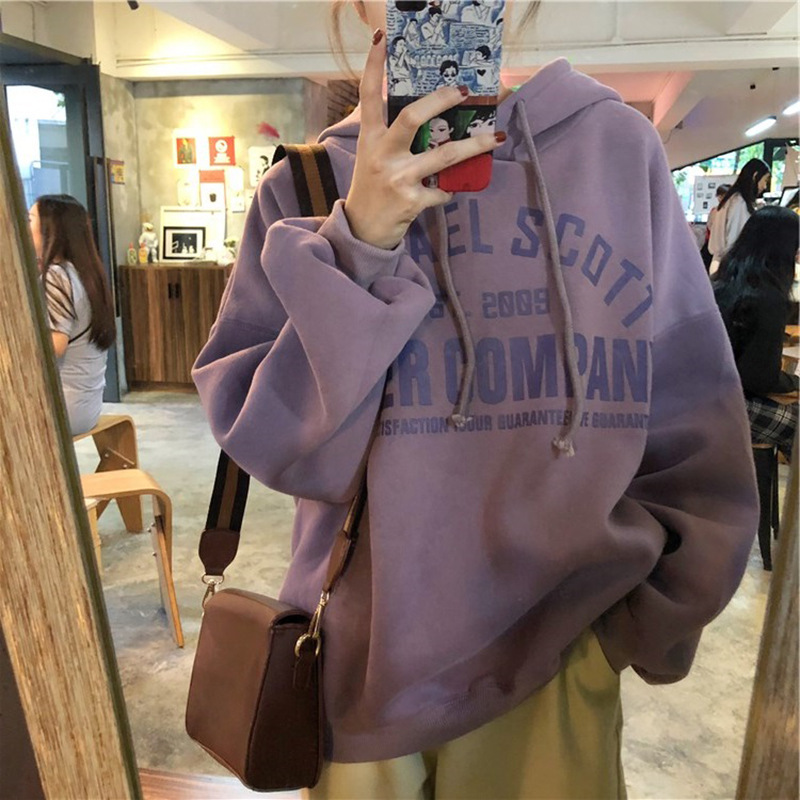 Add velvet padded hooded vests women's loose Korean version of the ladies student coat women's clothing a generation of hair