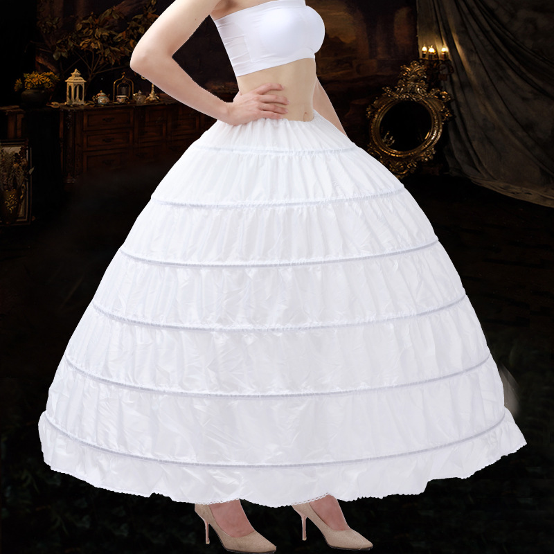 Wholesale six steel tutu skirt wedding dress skirt performance skirt 6 circle gauze skirt tutu skirt adult factory supply