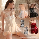 Oversized Sexy Underwear Pajamas Small Chest Large Steel Nightdress Lace Backless Temptation Bow Sling 1002