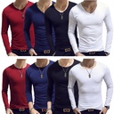 Spring and autumn military fans men's T-shirt long sleeve slim multi-color clear color round neck pullover men's bottoming shirt manufacturers wholesale
