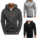 supply new fashion Korean slim zipper decorative hoodie men's pullover sweater W05