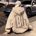 Japanese oversize Hooded Cotton Sweater Men's Spring hiphop Loose Hoodie Hong Kong Style High Street Trendy Brand Jacket