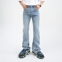 nirben Leg Long Multicolor Jeans Korean-style All-match Slim Look Wide Leg Micro Wash Instagram Style Straight Trendy Men