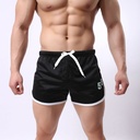Men's Sports Pants Summer Double Lace-up Triple Pants Fitness Running Shorts Youth B5001