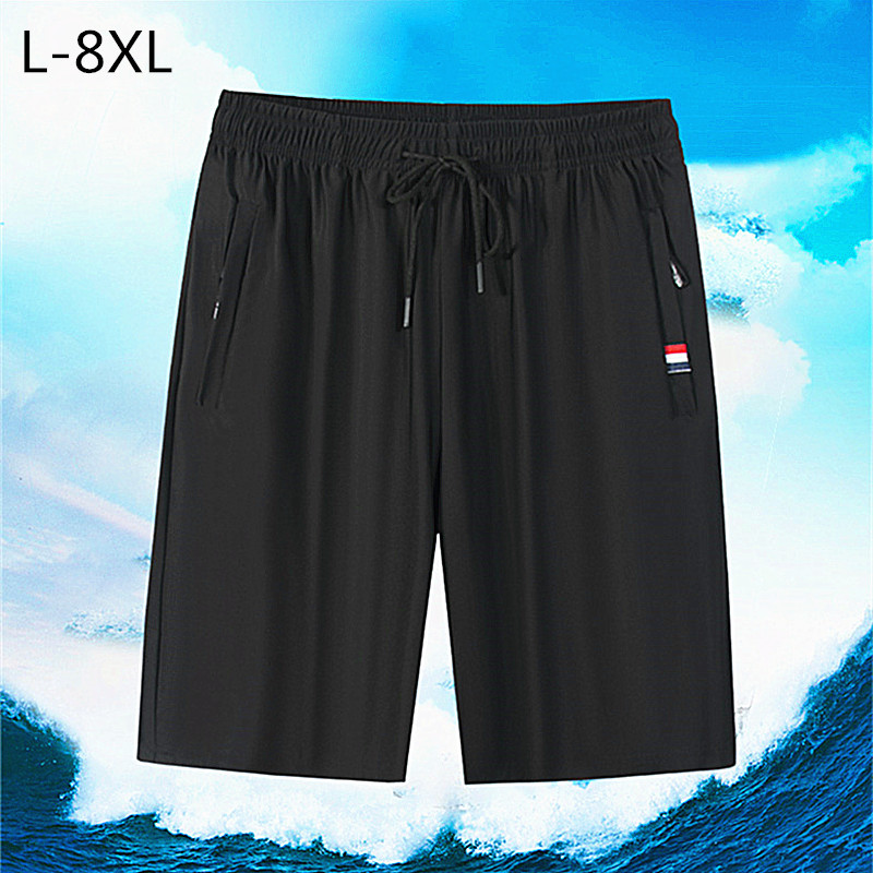 Men's Quality Style Men's Casual Shorts Summer Refreshing Sports Quick-drying Ice Silk Shorts European and American Pants Men