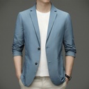 Summer New Thin Men's Casual Sunscreen Suit Middle-aged Top Ice Silk Breathable Dad Suit Men's Jacket