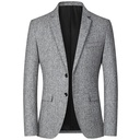 Suit Jacket Men's Casual Suit Spring Thin Middle-aged Single Western Jacket Handy Western Dad's Non-iron Men's Jacket