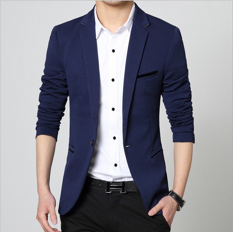 Spring and Autumn New Small Suit Men's Korean Style Slim-fit Suit Men's Version Youth Plus Size Suit Jacket Business Trend