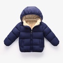 Factory direct children's down cotton-padded jacket winter clothing plus velvet for boys and girls baby children's clothing thick coat children's cotton-padded jacket