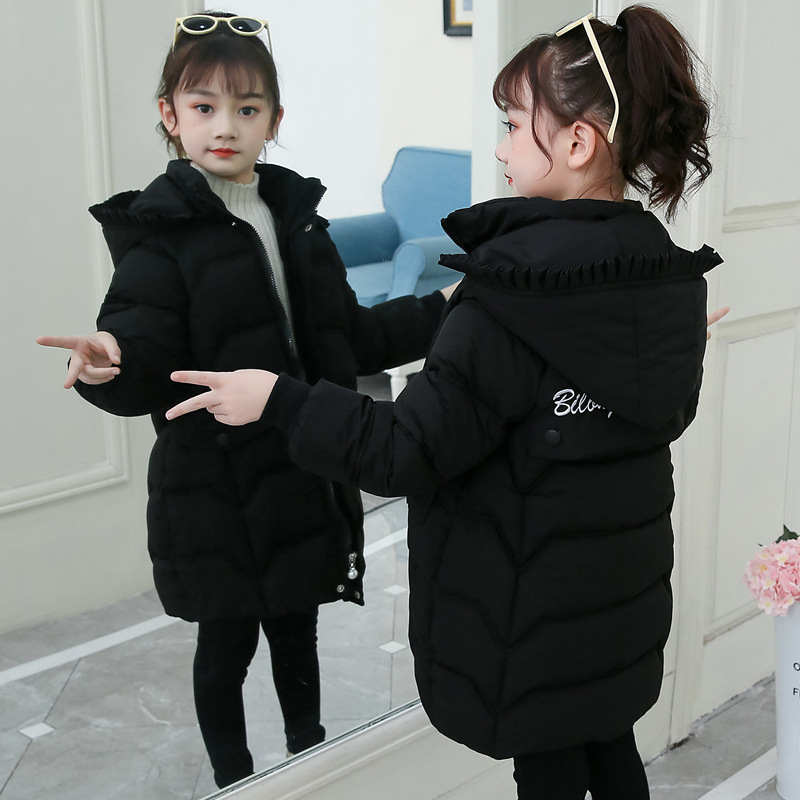 Girls in the long cotton padded cotton padded cotton padded Western style children wholesale factory direct a generation of hair