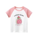 Summer girls short-sleeved T-shirt children's Korean version of half-sleeved cartoon print blouse