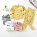 Children's Underwear Set Baby Cotton Autumn Clothes Autumn Trousers for Boys and Girls Spring and Autumn Pajamas High Waist Belly Protection Pants Baby Clothes
