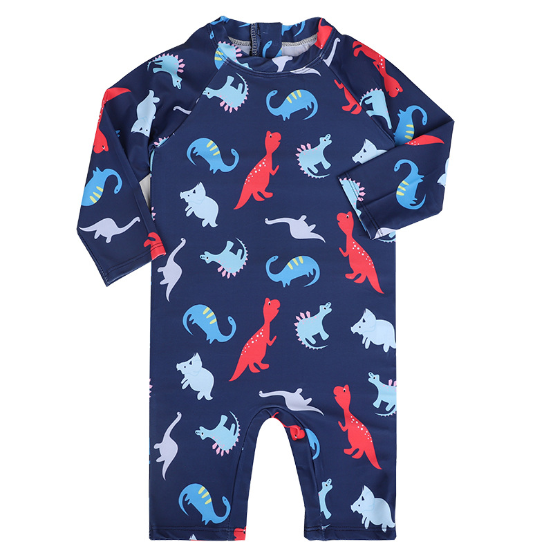 swimsuit children's swimsuit sunscreen one-piece dinosaur baby baby baby quick-drying surfing suit swimsuit