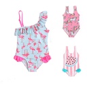 Europe and the United States New Hot-selling One-piece Swimsuit Watermelon Printing Sweet Cute Cartoon Girls Children's Swimsuit