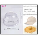 Cap holder baseball cap short brim No. 1 dome plastic cap support hat storage pressure-resistant straw hat round head support transport and shaping
