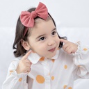 European and American Baby Hair Band Girls' Knitted Pit Strip Children's Hair Band Baby Headband High Elastic Bow Baby Hair Band