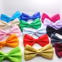 Men's double bow tie, solid color explosion bright light leisure adult variety of multi-color wedding Korean bow tie wholesale