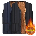 A generation of middle-aged and elderly waistcoat men's casual large size waistcoat spring, autumn and winter plus velvet padded dad cotton waistcoat