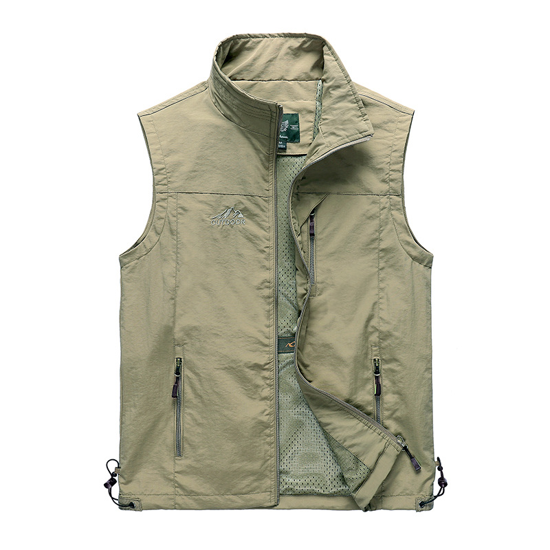 New arrival LOGO spring vest men's thin waistcoat jacket outdoor fishing photography 7882