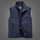 Vest Men's Outdoor Waistle Casual Spring and Autumn Thin Photography Fishing Vest for Middle-aged and Elderly Summer Vest Overalls