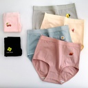 Mother cotton underwear women's 200kg hip belly size underwear wholesale high waist triangle shorts fruit