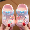 Children's sandals and slippers for boys and girls in summer small and medium-sized children's indoor soft-soled non-slip cartoon children's toe-covered hole shoes