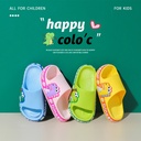 2024 Summer New Children's Slippers Children's Shoes Cartoon Dinosaur Slides Soft Bottom Children's Non-slip Sandals for Men