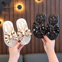 Summer Children's Sandals and Slippers Girls Princess Bow Non-slip Soft Bottom Indoor and Outdoor Large, Small and Medium-sized Children's Sandals and Slippers