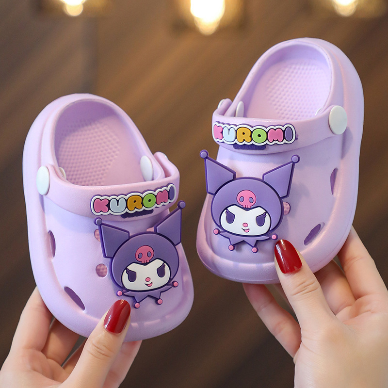 Children's Slippers Summer Girls' Baby's Cave Shoes Boys Cartoon Beach Two-Wear Korean-Style Non-Slip Sandals Garden Shoes
