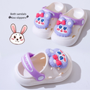 Baby children's non-slip wear-resistant breathable slippers cartoon Baotou hole shoes summer boys and girls children summer