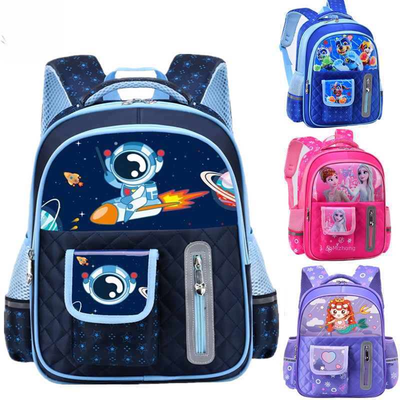 Male and female students to reduce the burden of cartoon Primary School students grade 1-3 children's schoolbags wholesale