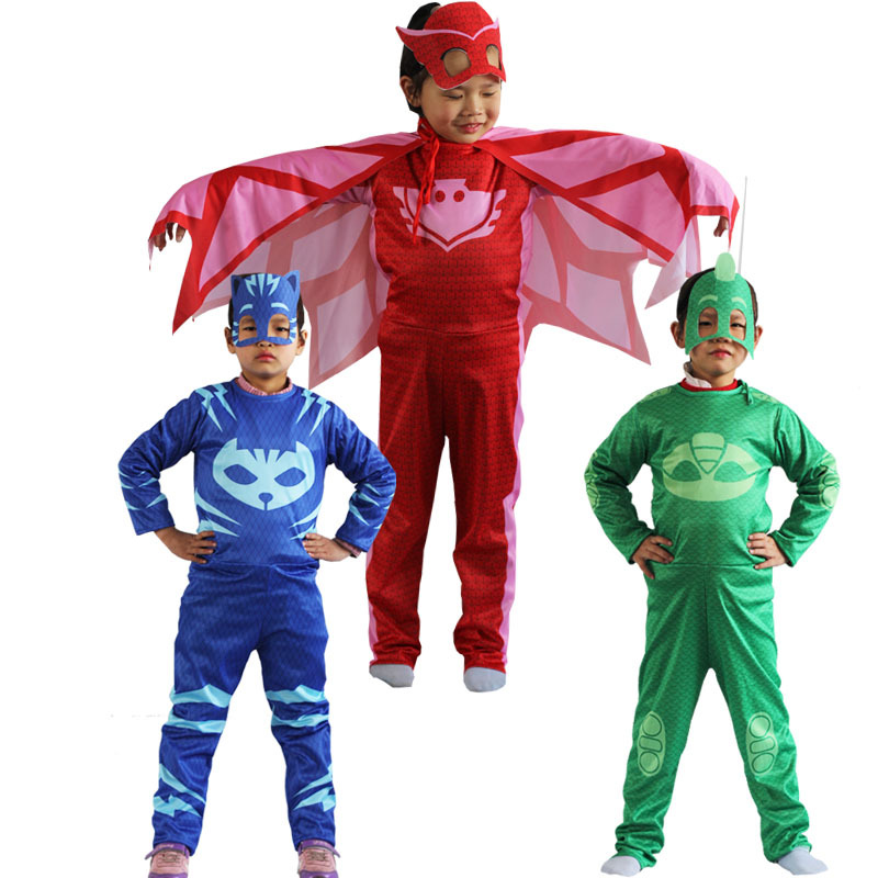 Halloween Kids Little Hero Costume Anime COS Owl Female Clothes Toddler Performance Costume
