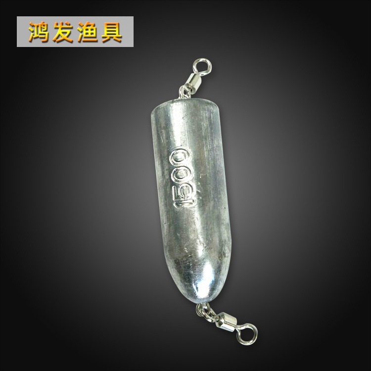 Factory wholesale fishing gear wholesale with ring lead pendant sea fishing boat fishing large grams of lead pendant foot gram bullet type lead pendant