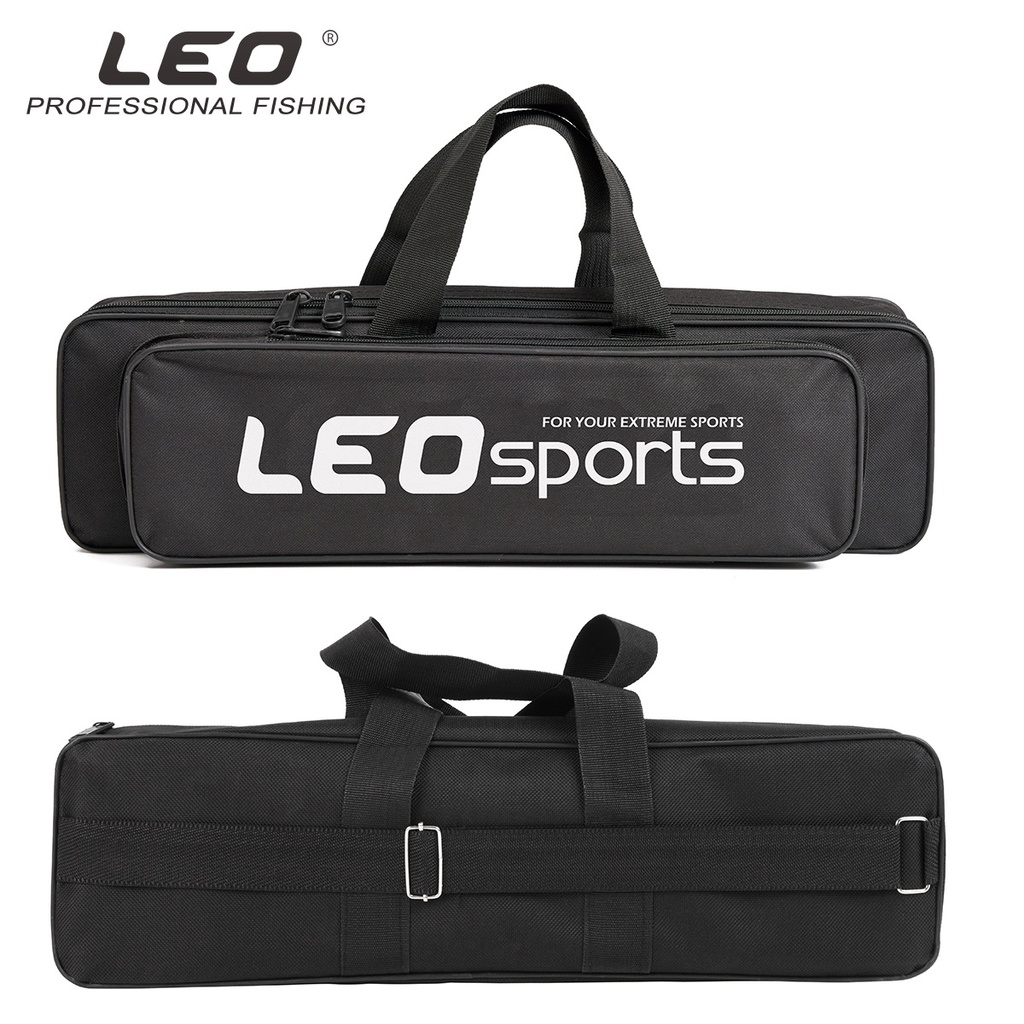 27558 LEO/LEO [black single-layer steel wire fishing gear bag] Portable Mini fishing rod bag casual bag wholesale