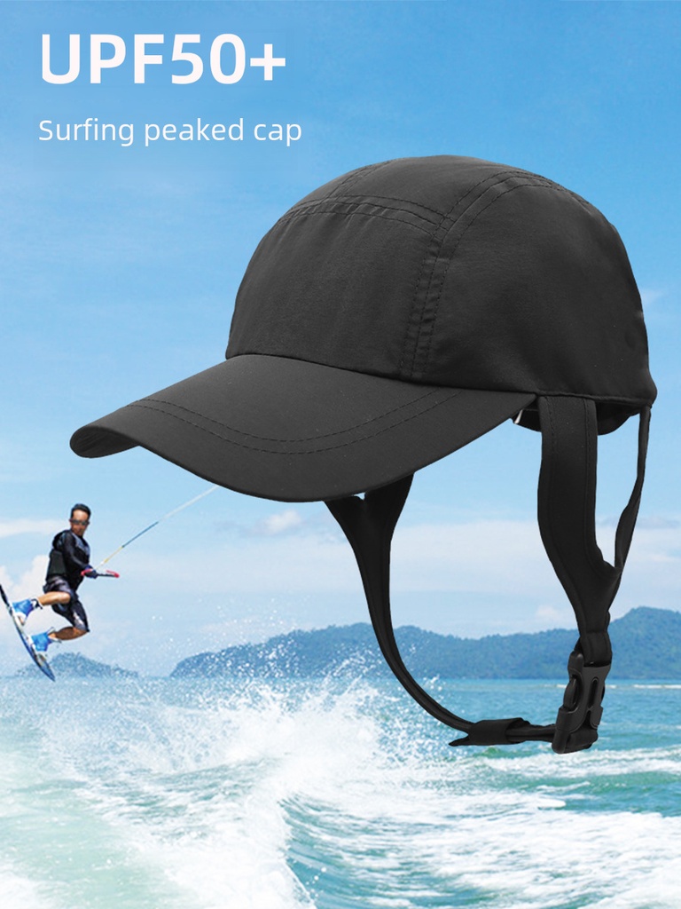 New sunscreen cap men's summer UPF50 + outdoor paddling surfing sun hat hiking fishing face visor