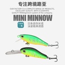 One Kun Luya long-cast micro-bait floating water Mino long tongue plate/short tongue plate Mino cocked mouth fish bait across the border