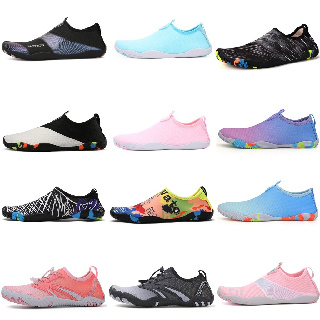 Outdoor Tracing Shoes Five Finger Shoes Wading Shoes Beach Shoes Men's and Women's Soft Bottom Swimming Shoes Indoor Fitness Running Yoga Shoes