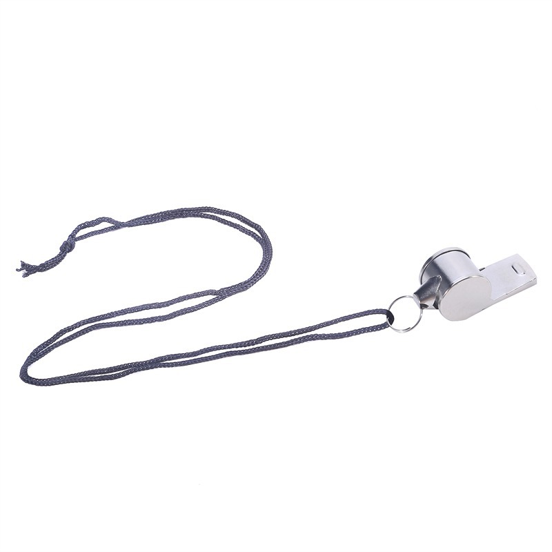 Hot-selling stainless steel whistle 6 word whistle referee whistle life-saving sound whistle match whistle fan whistle