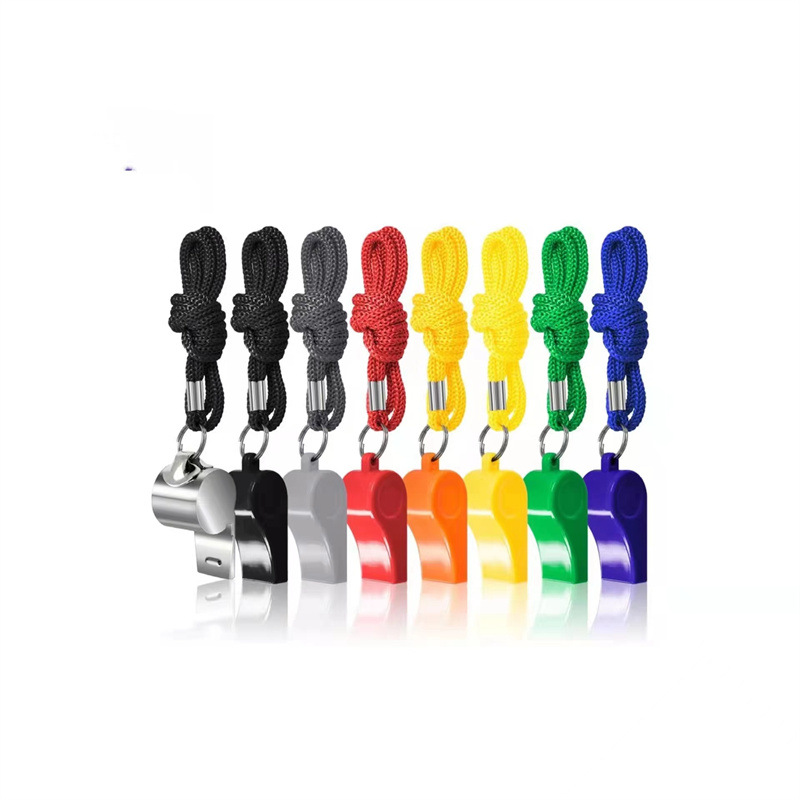 Plastic whistle high quality ABS plastic whistle outdoor sports training referee 6 words whistle cheer mouth