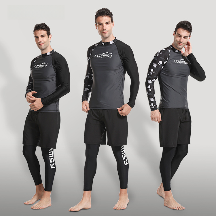 LCDRMSY/Langchen new diving suit jellyfish suit men's long sleeve quick-drying beach surfing suit snorkeling suit jellyfish suit