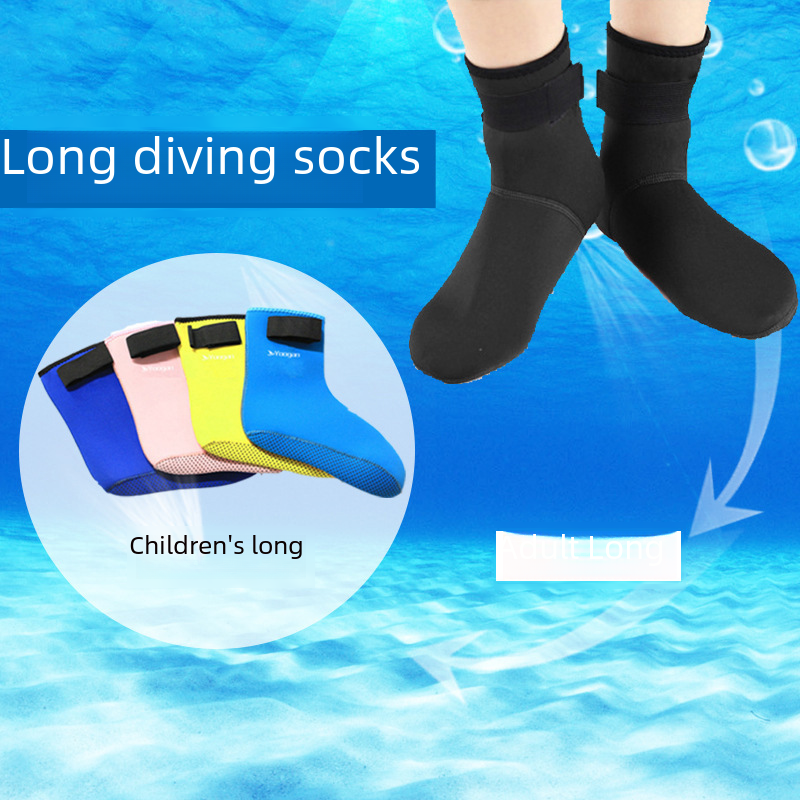 Snorkeling Equipment 3mm Thickened Non-slip Diving Socks Diving Shoes Tracing Shoes Adult Children Snorkeling Socks