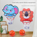 Cute Funny Cartoon Basketball Board Children's Punch-Free Hanging Shooting Basket Baby Household Indoor and Outdoor Shooting Toys