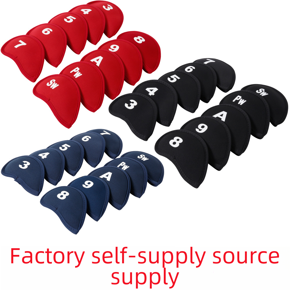 Guangdong Fan Source Source Digital Ball Cover Cap Cover 10 Iron Cover Personal Accessories Golf Cart Cover