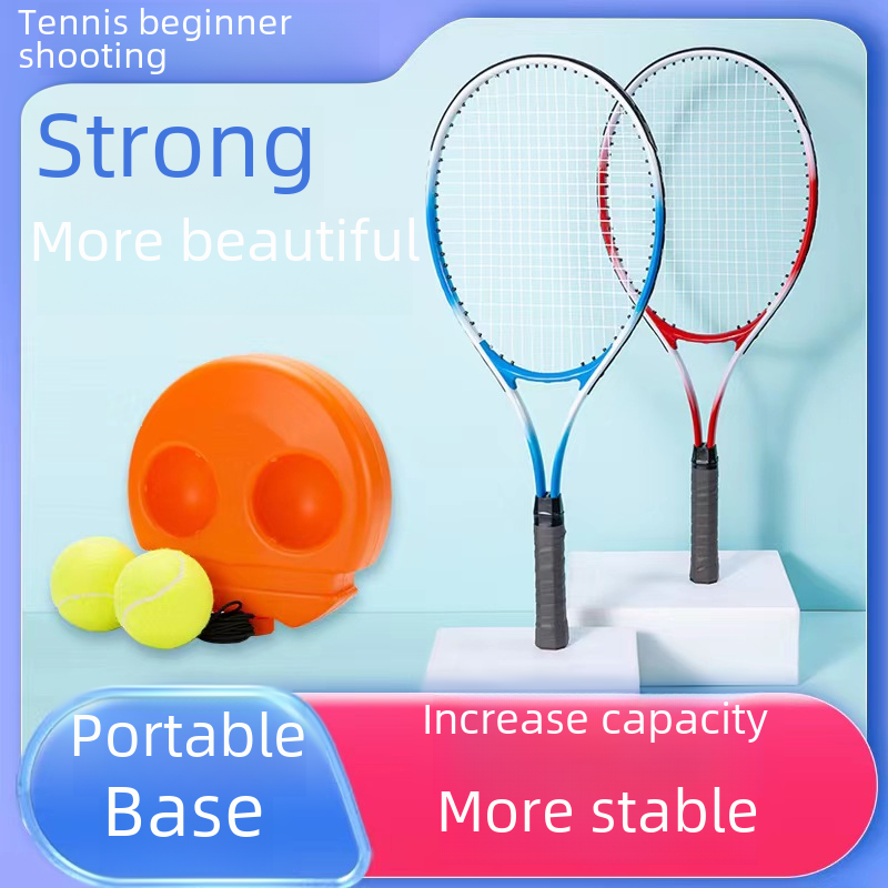 Rebound Tennis Trainer Tennis Racquets Single Person with Wired Rebound Ball Individual Self-Playing Wired Rope Tennis Outdoor Sports