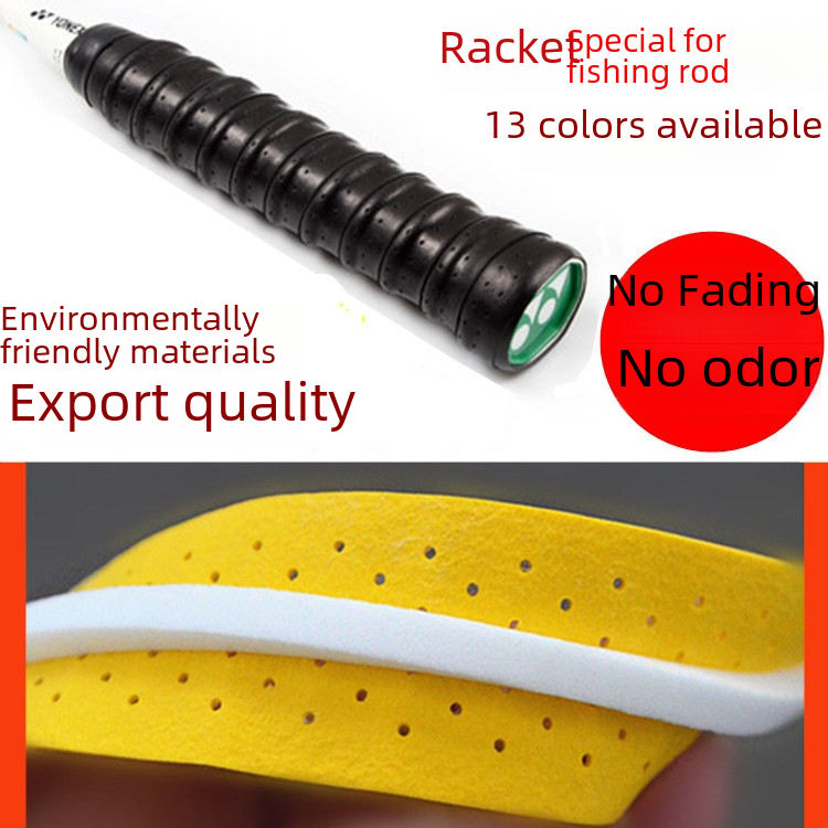(Promote) badminton racket keel hand glue tennis racket sweat absorbent tape sticky grip belt coated PU punch fishing rod non-slip